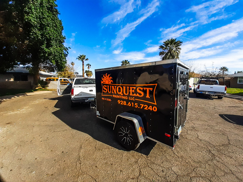 Sunquest official vehicle with painted logo
